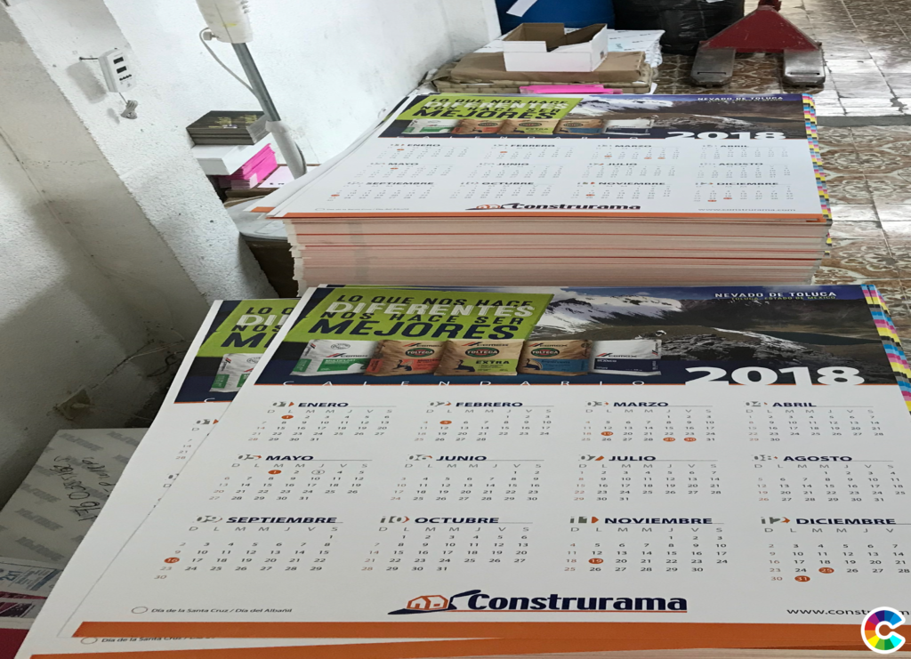 Impresión de Calendarios Monterrey